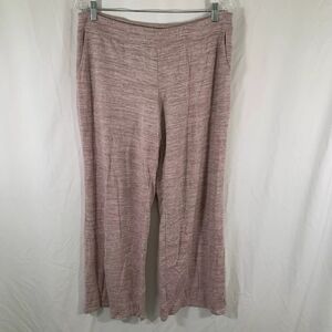 Soma Pink Wide Leg Pants with Elastic Waistband (L)